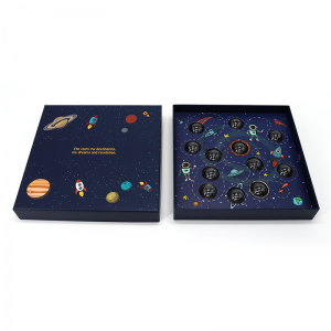 Přizpůsobené růžové víko a základní luxusní valentinky vlasy karton papírové krabičky